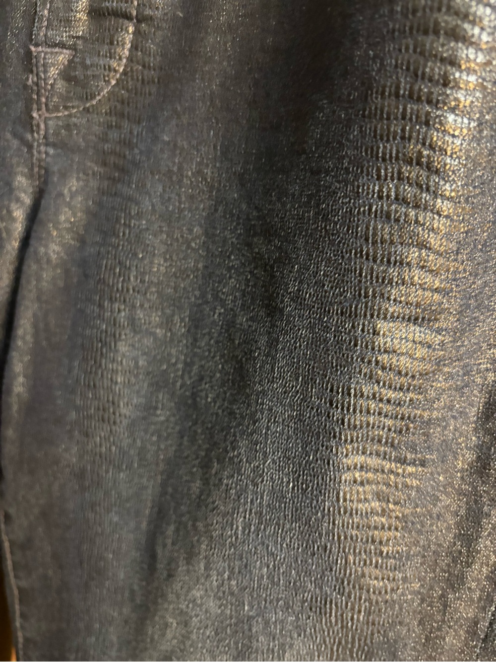 Frame Denim Black Shimmer Straight Leg Jeans - Picture 7 of 7